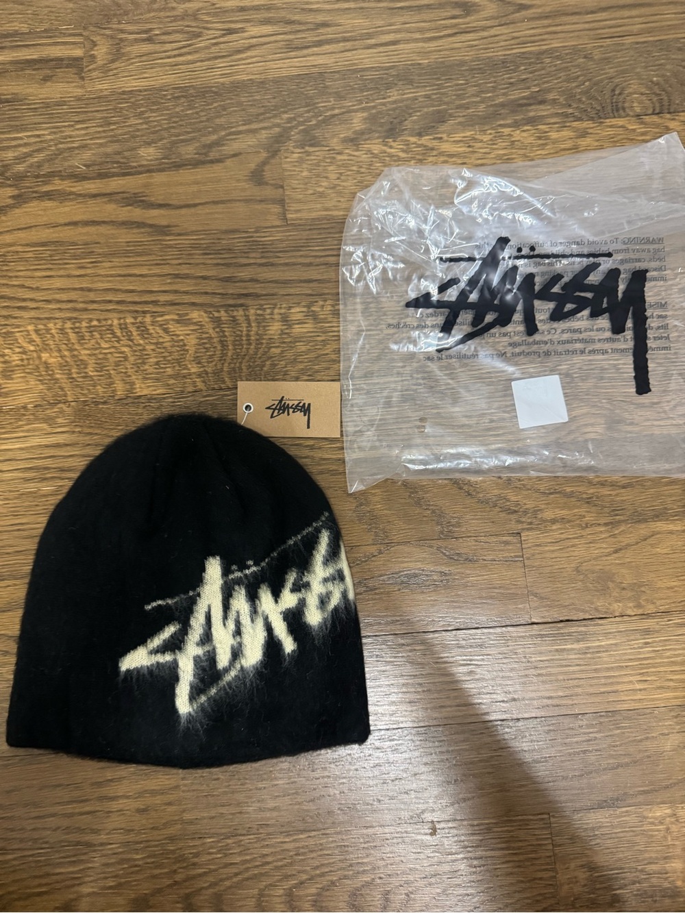 Black stussy skullcap